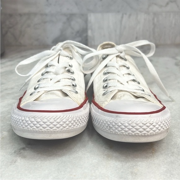Converse Chuck Taylor All Star Low Top White Sneakers - Picture 4 of 13